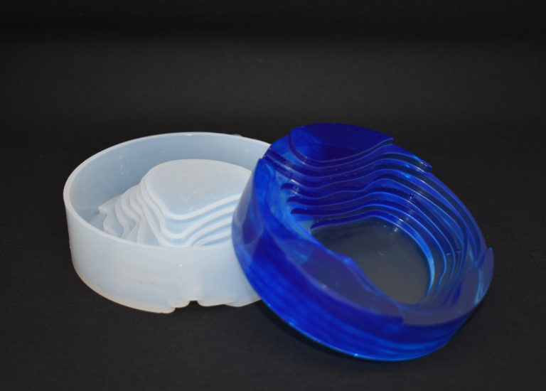 Round Jewellery Box / Flower Vase Silicone mould