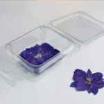 Doos met Gedroogde Paarse Bloemen