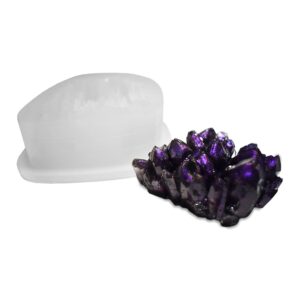 Amethyst crystal silicone mould