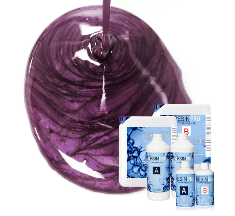 KIT RESIN 800 GR + PIGMENT SAHARA 10 GR (10 color variations) - Dark Purple