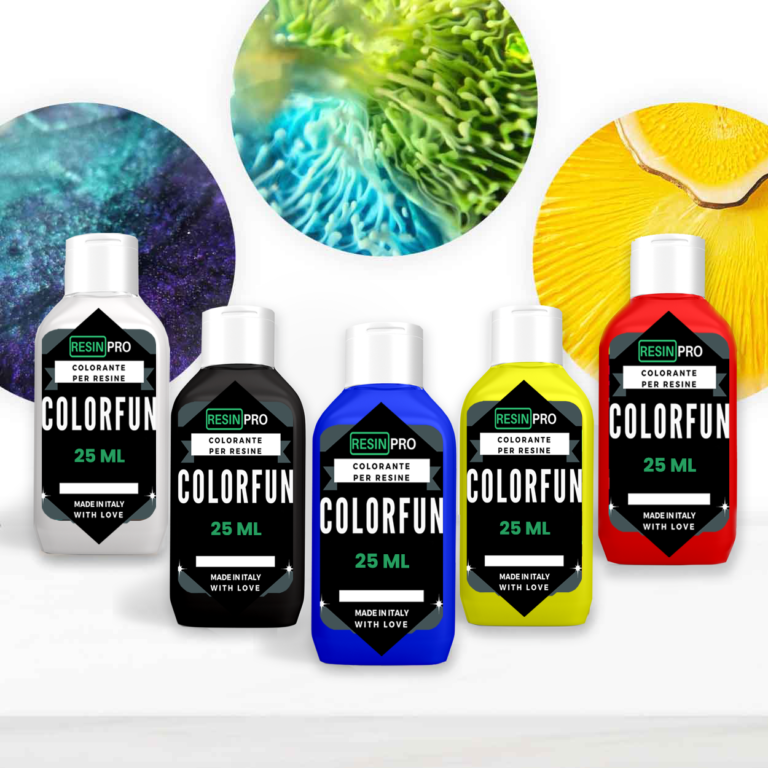 SET MET KLEURPASTA'S VOOR EPOXY - EN POLYURETHAANHARS