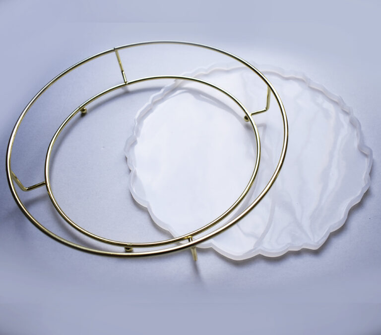 SET + Silicone mould tray + Metal holder - Silicone mould tray + Round metal tray holder