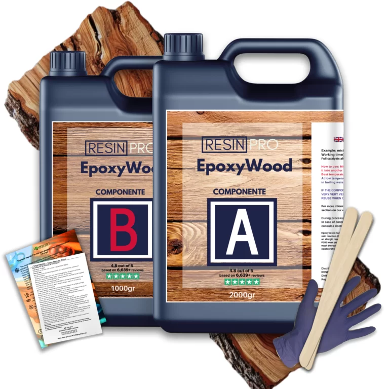 “EpoxyWood” – Epoxyhars voor houtrestauratie met diepe penetratie en waterdichting - 3 kg