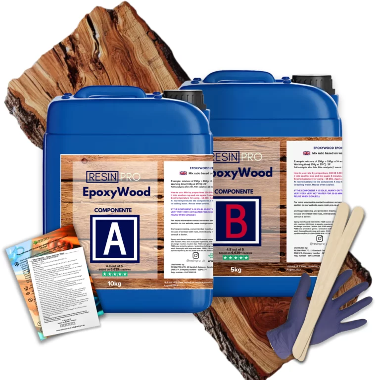 “EpoxyWood” – Epoxyhars voor houtrestauratie met diepe penetratie en waterdichting - 15 kg