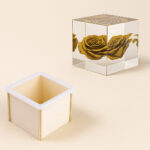 Kubus 3D siliconen mal - perfect voor het maken van mooie decoraties - 8,5 × 8,5 cm