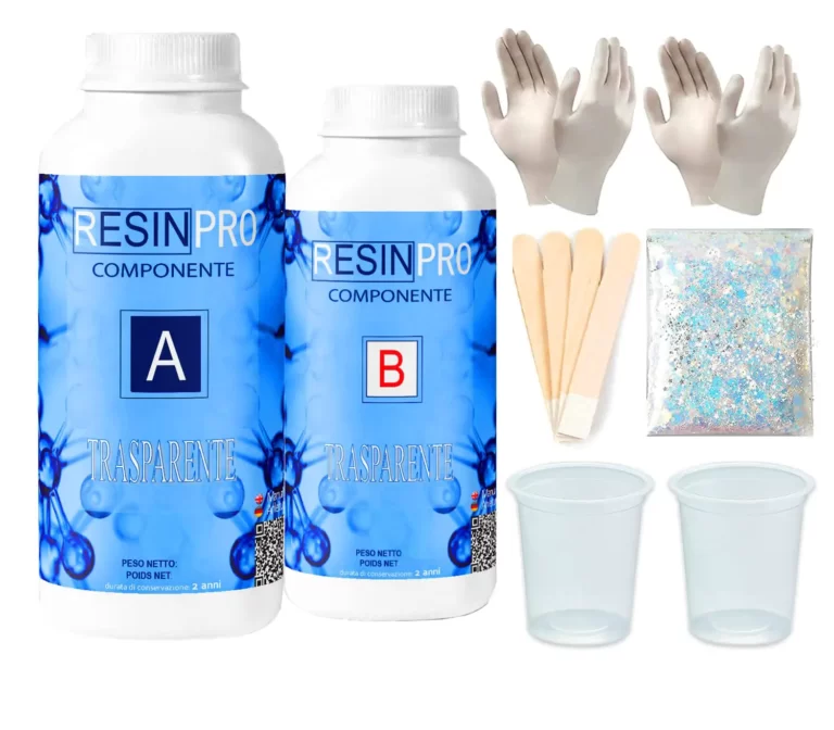 TRASPARENTE – Multifunctionele Heldere Epoxyhars-Superieure Kwaliteit - 160 gr, Met accessoires