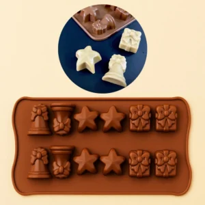 Silicone Kerstmal (Klokken, Sterren, Kerstcadeaus)