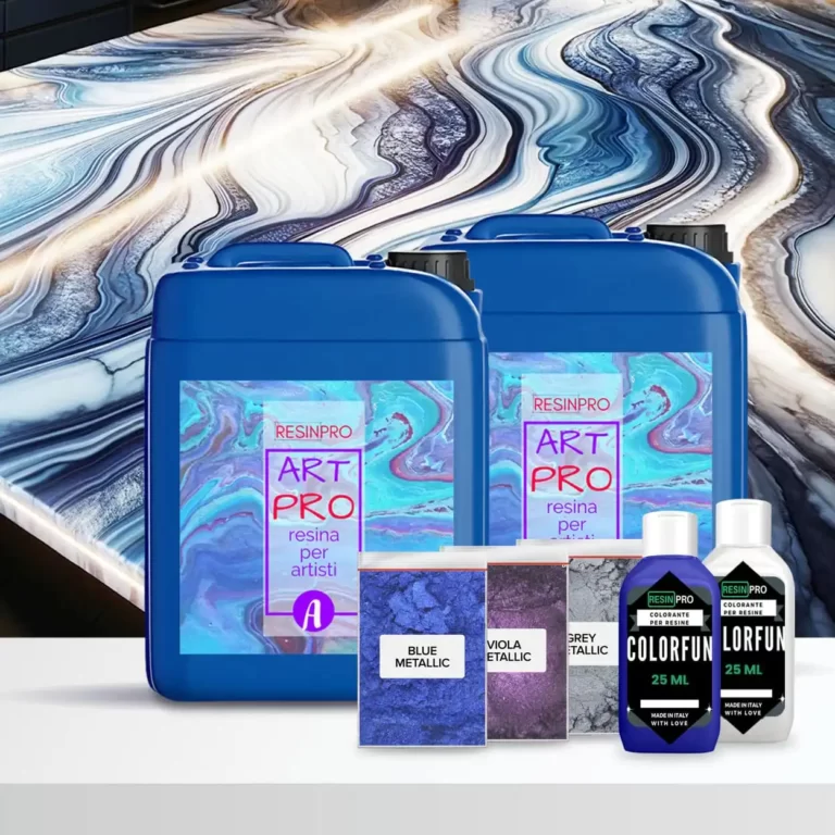 Azul Bahia Graniet Effect Kit voor Keukenblad/Werkblad van Epoxyhars - Groot (Grote Keuken) – Kit van 8,33 kg
