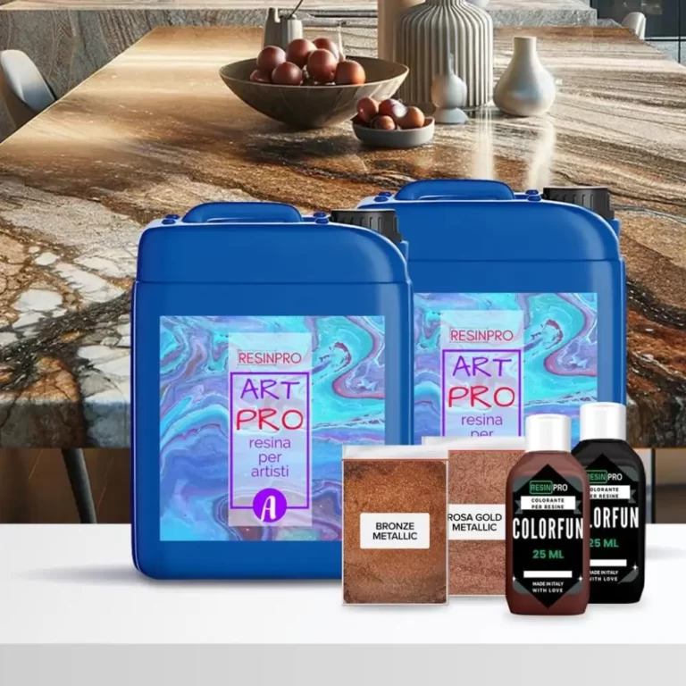 Kit Graniet Effect Bruin Baltisch – KEUKENBLAD van Epoxyhars