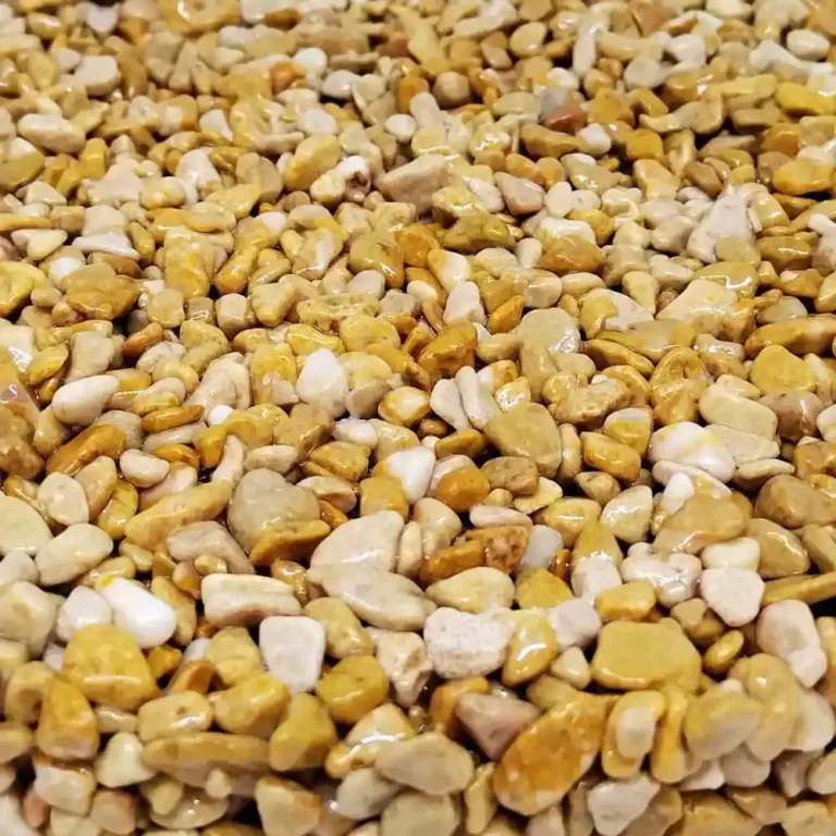 Granulaten voor doorlatende vloeren – Zak van 25 kg – Ideaal voor buitenruimtes - Geel marmer type Mori