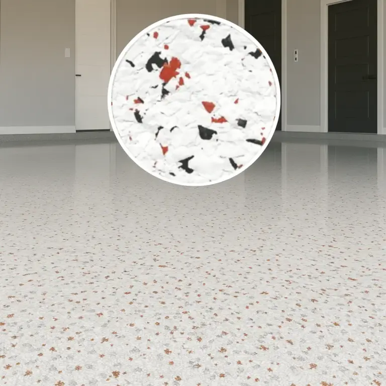 Decoratieve Glitter – De Artistieke Touch voor Uw Vloeren - Grijs - Rood - Wit (55012), 4 kg (20 m²)