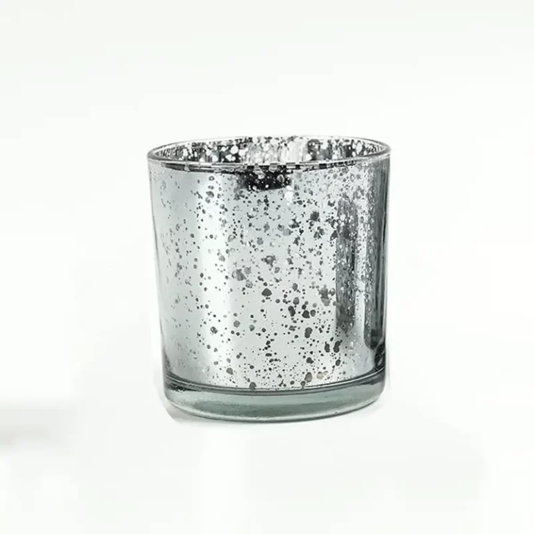 Zilverkleurig glas met metallic effect