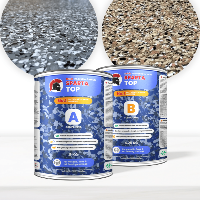 SPARTA Top – Polyaspartische Afwerking – 98% Vaste Stof, Uitzonderlijke Slijtvastheid - 7,4 kg (40 m2)