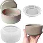 Siliconen mal voor pot met deksel voor epoxy- en acrylhars