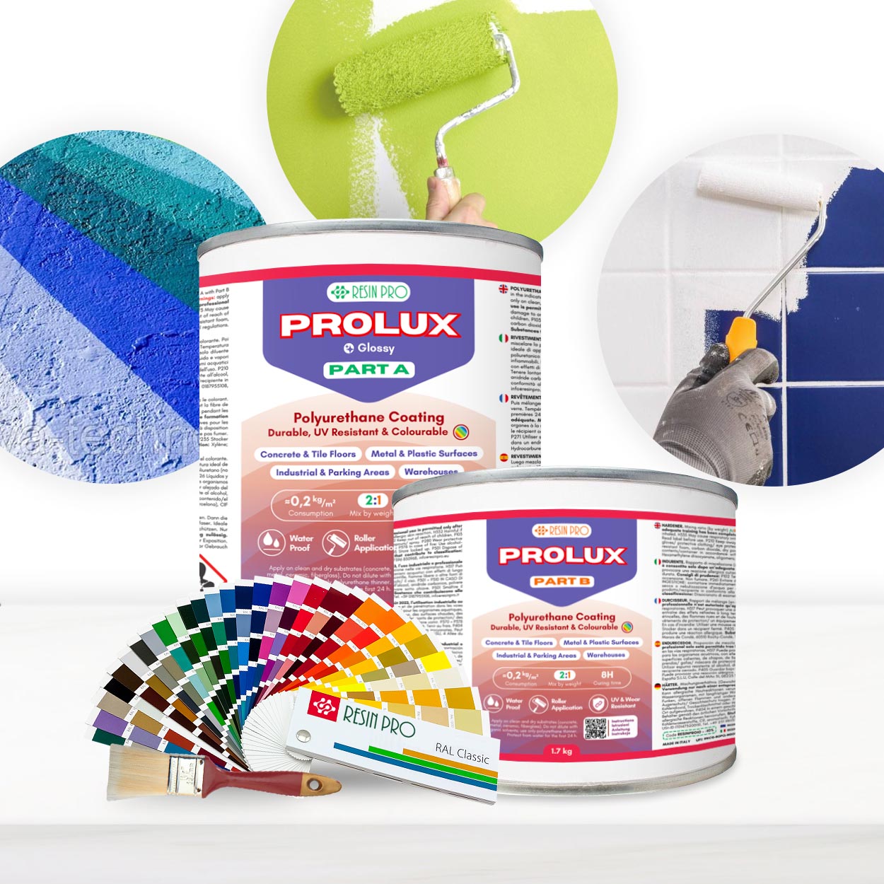 PROLUX – Overschilderbare verf voor tegels, beton, kunststof en metaal