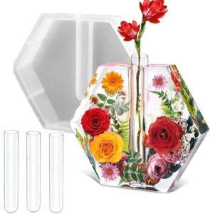 Siliconen schimmel zeshoekig + 3 buizen