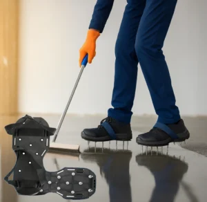 Schoenen met metalen spikes voor epoxyharsvloeren – Professioneel gereedschap