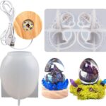 DIY-kit “Drakenei” met siliconen mallen en lichtvoet