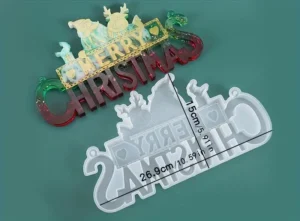 Siliconen mal “MERRY CHRISTMAS”