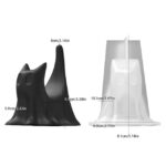 Siliconen mal voor kaarsen – Halloweenkat met start