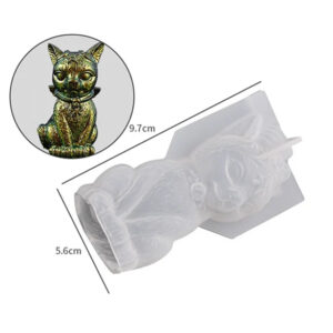 “Magische kat met halsband” – siliconen mal