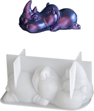 Artistieke siliconen mal – Decoratief dier van hars