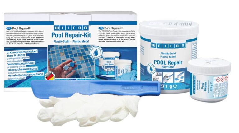 Epoxyplamuur voor gebruik onder water – Lijm voor tegels en zwembadreparaties (complete set) - 500g