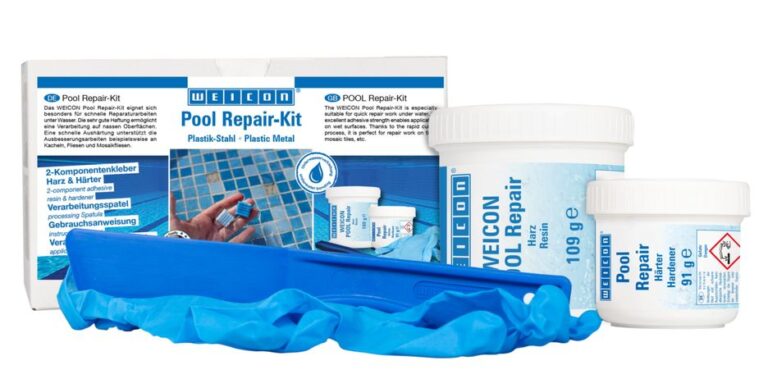 Epoxyplamuur voor gebruik onder water – Lijm voor tegels en zwembadreparaties (complete set) - 200g