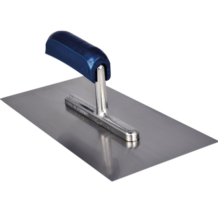 Roestvrijstalen afwerkspaan met houten handvat – 130 x 280 mm