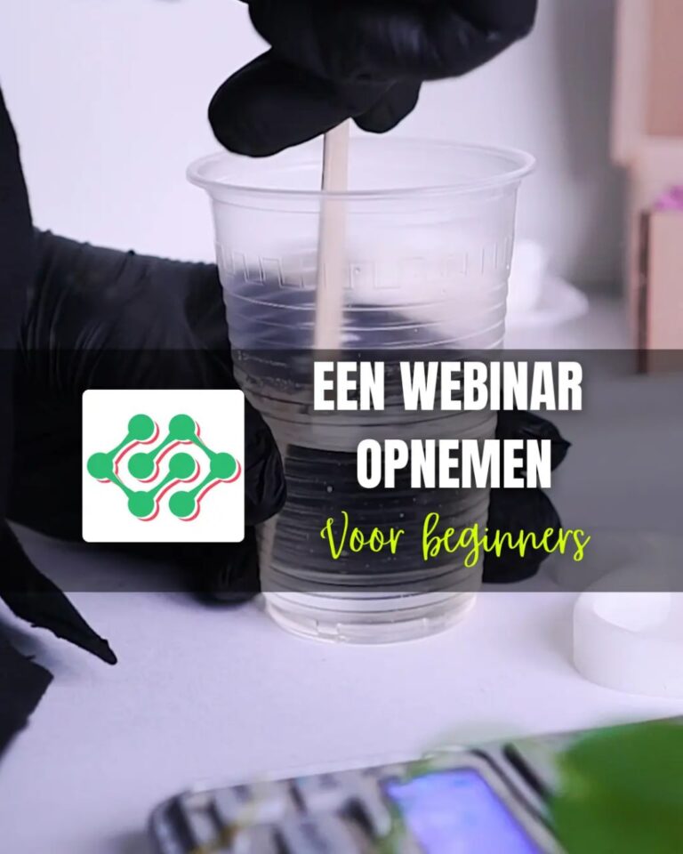Een webinar opnemen voor beginners op 17.12