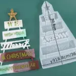 Kerstboommal – woondecoratie “Merry Christmas” voor kerstdecoraties