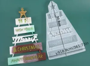 Kerstboommal – woondecoratie “Merry Christmas” voor kerstdecoraties