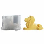 3D-siliconen mal “Geometrische leeuw”