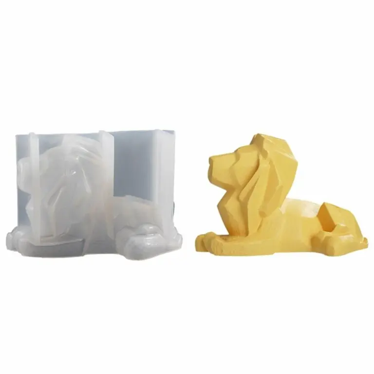 3D-siliconen mal “Geometrische leeuw”