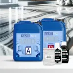 “Steen-effect collectie” – marmer epoxyhars werkbladset