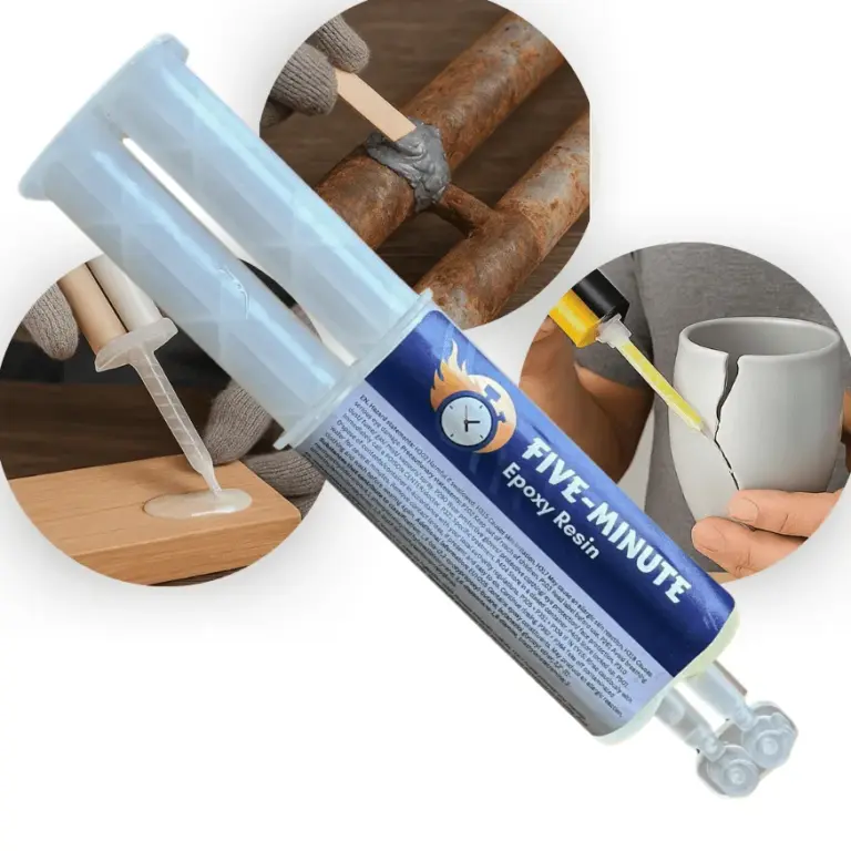 Tweecomponenten epoxy lijm in dubbele spuit