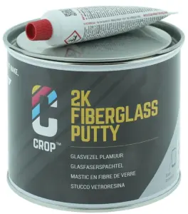 2K CROP glasvezelplamuur – 750 ml + verharder